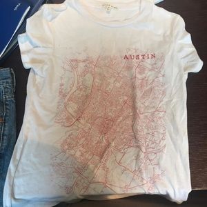 austin map t-shirt